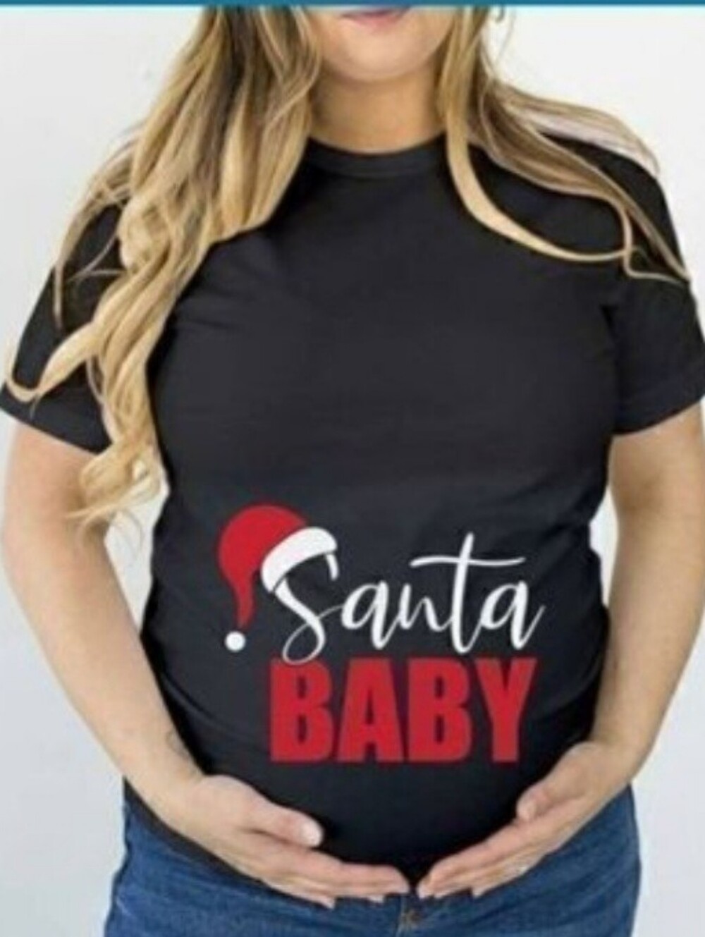 NWT GINKANA SANTA BABY MATERNITY TUNIC DRESS